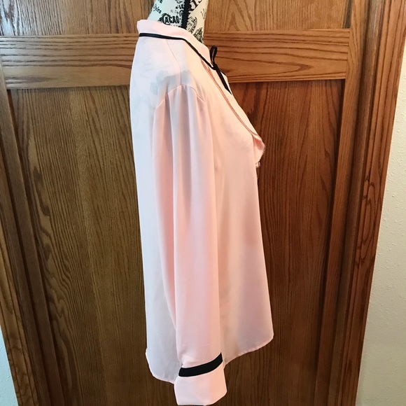 7th Avenue New York and Company Design Studio Long Sleeve Blouse Size Large - Picture 2 of 8